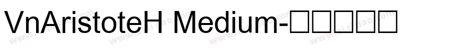 VnAristoteH Medium字体转换